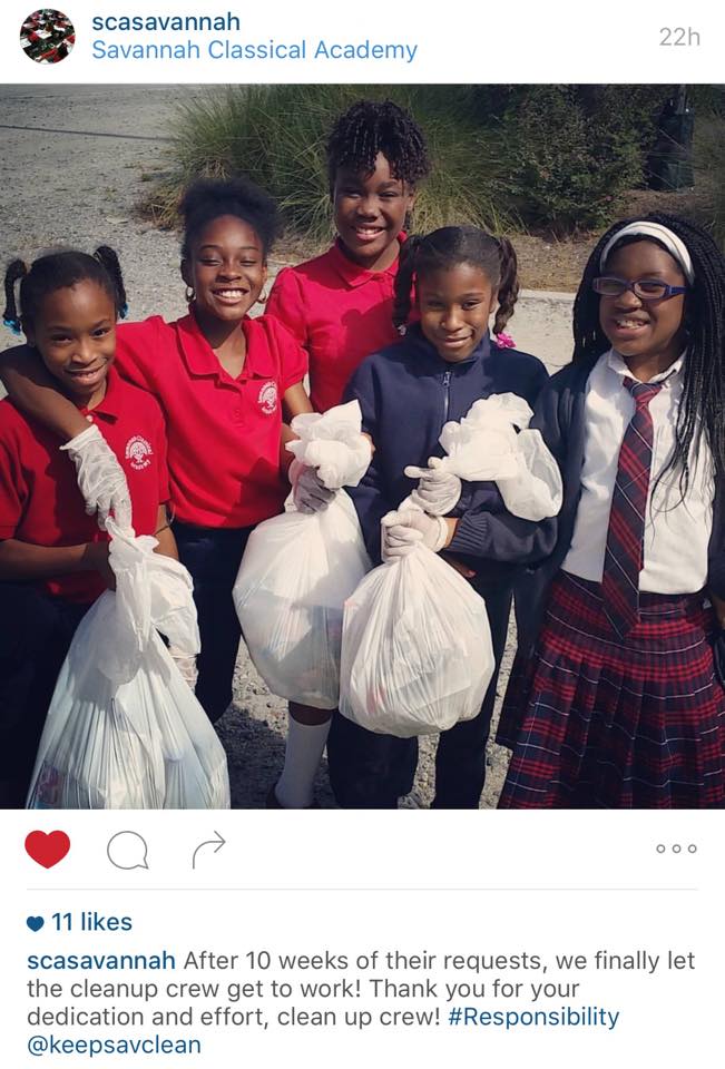 Savannah Classical Academy Makes A Difference In The Community