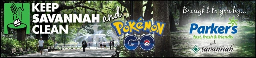 Parker’s and City of Savannah to Host Inaugural  Pokemon Go + Keep Savannah Clean Event on August 20